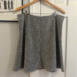LOFT Heather Gray A-Line Skirt